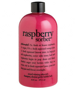 philosophy shower gel raspberry